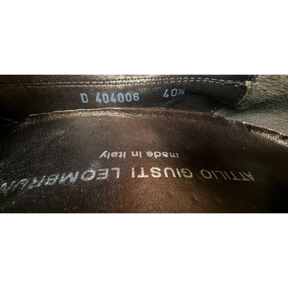 AGL Italy Leather‎ Pumps 40.5 Brown Cap Toe Buckle
